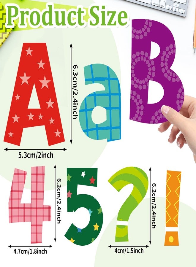 Hedeey 134 PCS 5 Inch Bulletin Board Letters Alphabet Numbers Combo Set Colorful Punctuation Letter Cutouts for Bulletin Board Classroom Wall Display Home Decor - Image 2